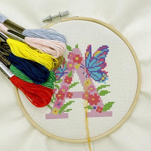 24 Colors Embroidery Thread Set with DMC Codes - 8m Each Skein, Premium Cotton Sewing Floss for Cross Stitch & Needlecraft - color: 24 Colors