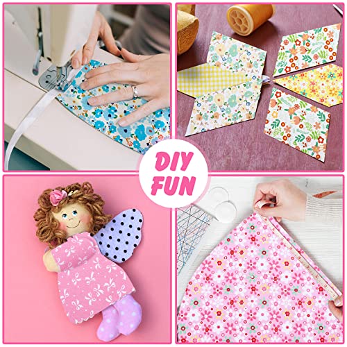 Tudomro 70 Pcs 10 x 10 Cotton Fabric Square for Quilting, Elegant Style - color: Elegant Style