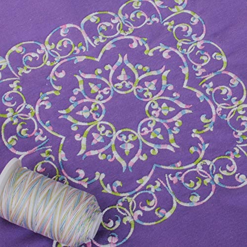 ThreadArt Multicolor Cotton Thread, 600M 40/3, Baby Soft 2660 - color: Baby Soft