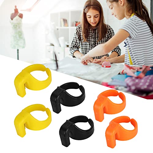 Joyzan Thread Cutter Finger Rings, Plastic Sewing Thimble Yarn Cutting Tool