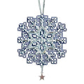 Star Crystal Beaded Counted Cross Stitch Ornament Kit Mill Hill 2012 Snow Crystals MH162302
