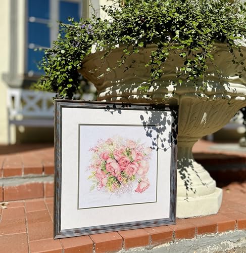 RIOLIS 1335 Watercolor Roses Counted Cross Stitch Kit 11.75 x 11.75 in