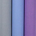KCS 3 pc of 15" x 18"(38cmx45cm) 14 Count Cross Stitch Cotton Aida Cloth Needlework Rolled Fabric Box,14CT,Light Grey+Light Blue+Lavender - color: Light Grey+light Blue+lavender, size: 14CT