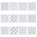 FREEBLOSS 12Pcs Sashiko Stencils Sashiko Embroidery PET Template Drawing Line Template for Hand Quilting Sashiko Patterns Templates Embroidery Stencils 5.5 * 5.5'' - style: Basic