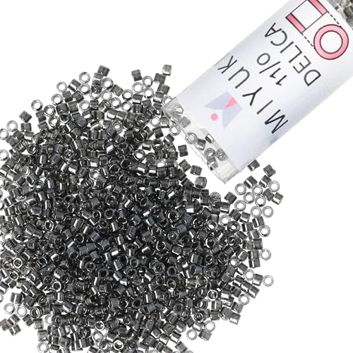 Miyuki Delica Seed Beads - color: DB2394 - Fancy Platinum-Lined