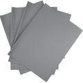 KCS 4 pc of 12" x 18" 14CT Counted Cotton Aida Cloth Cross Stitch Fabric (Light Grey) - color: Light Grey