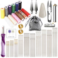 Steel Hand Sewing Needles Set for Denim Jeans Quilting Leather Professional