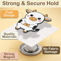 Kraftex Magnetic Needle Minder. Needleminder for Embroidery & Sewing. Cute Needlepoint Accessories. Magnetic Needle Holder for Cross Stitch. Cute Magnet Pin Gift - color: Cow