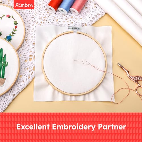 12 PCS Natural Cotton Embroidery Fabric, Pre-Cut White Embroidery Cloth Fabric Squares for Embroidery Garment Craft (7.8 x 7.8 Inch) - color: White, size: 7.8 x 7.8 inch