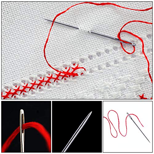 Wonvoc Long Sewing Needles, 5 Sizes 3.5/3.9/4.9/5.9/6.9 Inch Long Needles - size: 5 PCS