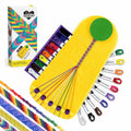 Choose Friendship Bracelet Making Kit – 20 Pre-Cut Threads, Portable Loom with Storage, Makes 8 Bracelets, Craft Gift for Kids Ages 8+, Yellow “Pineapple” - color: Pineapple