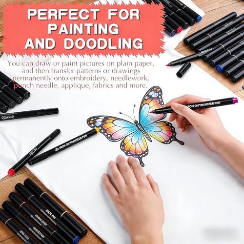 ibotti Iron On Transfer Pens, Embroidery Transfer Pen, 6 Pack