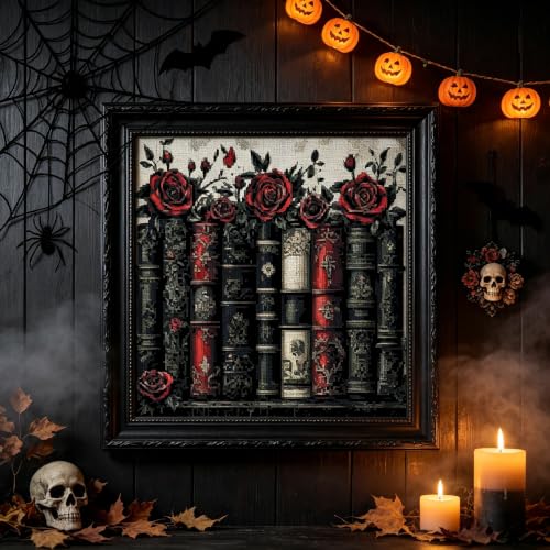 Halloween Needlepoin Stamped Cross Stitch Embroidery Kits Arts and Crafts - color: J195-01