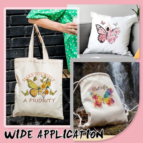 Dazoratix Watercolor Butterfly Iron on Transfers - 20 Sheets Cute DTF Ready to Press Heat Patches Floral Vinyl Designs Stickers Decals for T Shirts Women Clothes Clothing DIY Craft Applique Decoration - style: Watercolor Butterfly