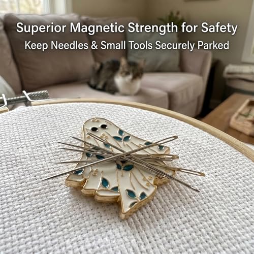 PARKUVALLEY 3pcs Cute Enamel Ghost Needle Minder - size: 3pcs Ghost
