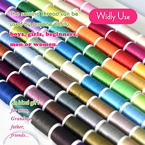 Sewing kit 100 Color Set of Handy Polyester Thread - color: 100 colors