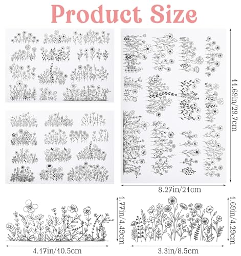 25 Pcs Embroidery Transfer Patterns, Embroidery Patterns