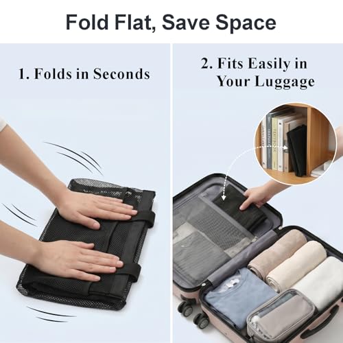 Mesh Shower Caddy Portable - 8 Pockets, S-Hook, Shower Bag for Dorm Camping - color: 1 Pack Black, size: L (Classic Dorm Caddy)