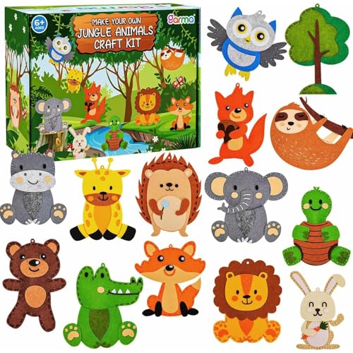 Garma Sewing Kits for Kids Animal Felt Craft Kit for Kids Ages 5-8 8-12 - style: Animal