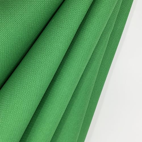 Aida Cloth 14 Count Cross Stitch Fabric Cross Stitch Aida Cloth for Embroidery and Needlework (Green, 30 * 39inch) - color: Green