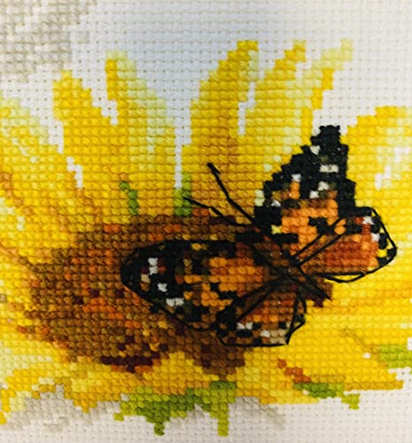 RIOLIS - Hot Summer 1488, Floral Cross Stitch Kits 15,75" x11,81, Cross Stitch Kits for Beginners & Advanced, Crossstitching Kits Adult, Counted Stitching Kits, Flowers Embroidery Kit - style: Hot Summer 1488