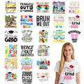 24Pcs 5th Grade Grad Dtf Transfers Ready to Press Fifth Grade Graduation Iron on Transfers for Tshirts Elementary School Heat Transfer Vinyl Stickers for Clothing Pillows Bag DIY Crafts - color: 5th Grade Grad