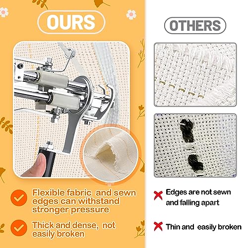80×40in Durable Yet Forgiving Overlocking Tufting Cloth with Marked Line - size: 80 × 40 inch