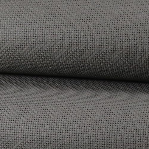 KCS 19" x 28"(48cmx72cm) 18CT Counted Cotton Aida Cloth Cross Stitch Fabric (Dark Grey) - color: Dark Grey