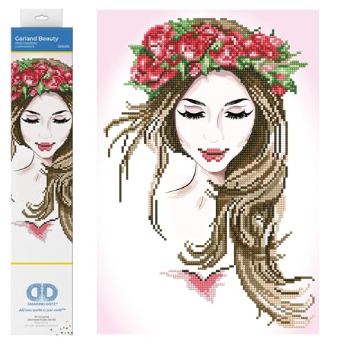 DIAMOND DOTZ Garland Beauty Diamond Painting Kit for Adults with Gems - size: 16 x 11 in
