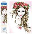 DIAMOND DOTZ Garland Beauty Diamond Painting Kit for Adults with Gems - size: 16 x 11 in