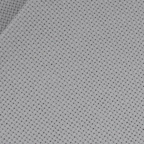 KCS 59" x 1 Yard 14ct Counted Cotton Aida Cloth Cross Stitch Fabric (Light Grey) - color: Light Grey