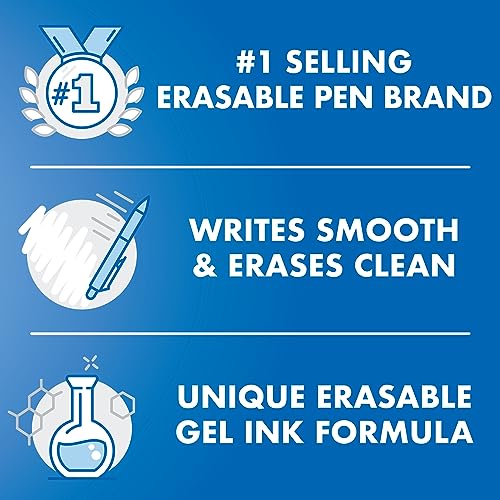 PILOT, FriXion ColorSticks Erasable Gel Ink Pens, Fine Point 0.7 mm, Pack of 10, Kelly Green, Blue, Purple, Magenta & Salmon Pink - size: 1 Count (Pack of 2)
