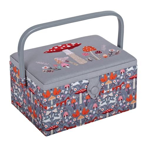 Hobby Gift Medium Sewing Box Organiser - color: Toadstool