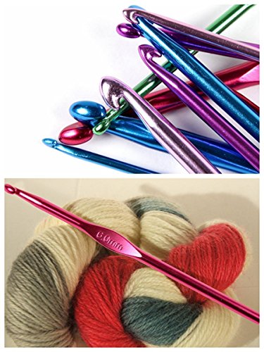 ELINKA Crochet Hooks Set,Crochet Needles for Yarn,102 Pcs Crochet Accessories with Storage Case,Ergonomic Knitting Blunt Needles Stitch Marker DIY Hand Craft Art Tools Knitting Needles for Beginners