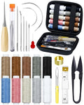 Upholstery Repair Sewing Kit, Heavy Duty Sewing Kit with Sewing Awl, 47PCS - color: 10 Color