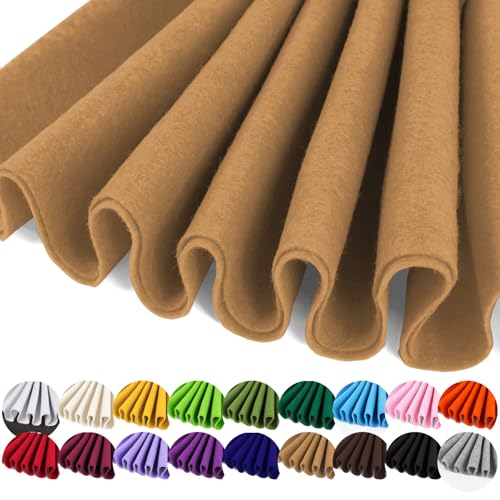 IONTACH 36" X 36" Tan Soft Felt Fabric 1.6mm Thick - color: Tan, size: Soft - 36" X 36"