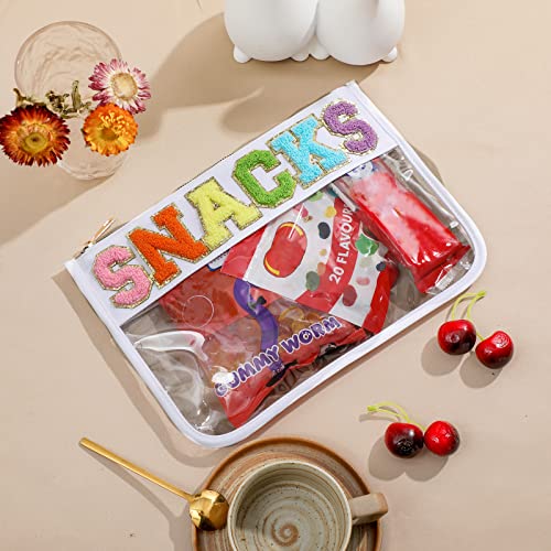 DYSHAYEN Clear Snacks Bag for Travel - color: White-Snacks