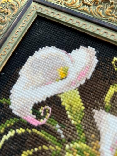 RIOLIS 2267 Calla Lilies and Oyster Counted Cross Stitch Kit 6 x 8.25 in - style: Calla Lilies and Oyster 2267