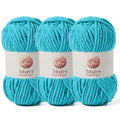 Chenille Blanket Yarn for Crocheting Size 5 Bulky Yarn 3 Lake Blue - color: 3 Lake Blue