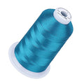 Simthread 5000M 40WT Polyester Embroidery Thread, Blue Satin S055 - color: BlueSatinS055