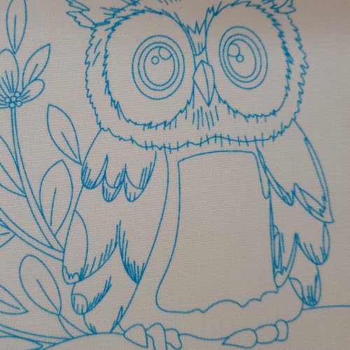 Embroidery Kit for Adults Beginners Starter Stitch Kit with Brown Owl Pattern Handmade Needlepoint Kits