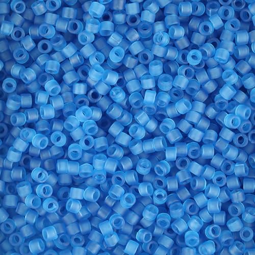 Miyuki Delica Seed Beads - color: DB0768 - Matte Transparent Aquamarine