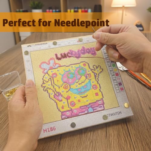 12PCS Needlepoint Stretcher Bars for Needlework 6"/7"/8" with 50 Thumb Tacks ,Wooden Canvas Stretcher Bars for Embroidery Stitch Frame Set Bundle（6"/7"/8"） - size: 6"/7"/8"