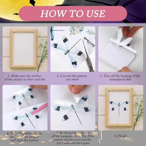 16 Pcs Halloween Rub on Transfers for Crafts Furniture DIY - color: Halloween Cat