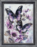 Leczany Cross Stitch Patterns Stamped Kit for Beginners | Embroidery Supplies DIY Craft Kit Needlepoint for Adults Starter | 11CT, 3 Strands | Butterflies and Flowers 15.8x20.9 inches - color: 11CT Stamped kits, Butterflies and Flowers 15.8x20.9 inches