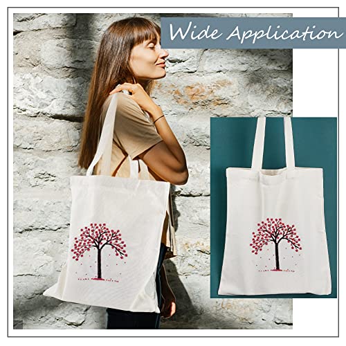 WADORN DIY Tote Canvas Bag Embroidery Kit with Tree Pattern, Tote Bag Needlepoint Starter Kit Personalized Canvas Bag Cross Stitch Kit with Instruction Handmade Bead Embroidery Handbag Sewing Project