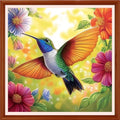 Redxing Counted Cross Stitch Kit for Beginners,Unprinted Needlepoint Kits for Beginners Cross Stitching Embroidery Kit 11CT Stitches kit-Hummingbirds Collect Honey 18x18 inch - color: Setpattern14