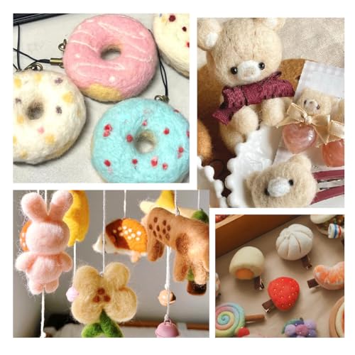 JUPEAN Needle Felting Kits for Beginners Adults Needle Felting Supplies - style: Style A