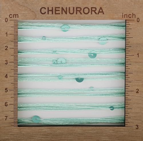 Artisanal Yarn Collection Multifiber Fancy Yarn for Knitting Crocheting Crafts DIY, Set of 3 Rolls (Mint Green Satin with Matte Glitter) - color: Mint Green Satin with Matte Glitter