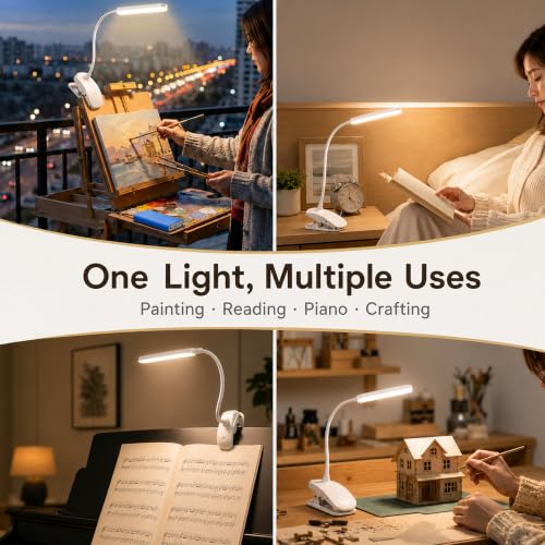 Rechargeable Easel Light for Painting, 45cm LED Lamp Bar